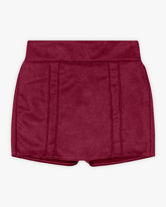 Conjunto Infantil Menina Blusão e Shorts-Saia - Kely Kety - Natural-454f59b2-5043-45d4-8732-f53ba1f343b0