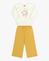 Conjunto Infantil Menina Blusão e Wide Leg Kely Kety -Branco-7c992f60-b175-4755-bdd2-56ba82e5a5ea