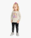 Conjunto Infantil Menina com Blusa e Legging Kely Kety -Mescla-07a293f6-2a72-4488-989f-308ab5a142da