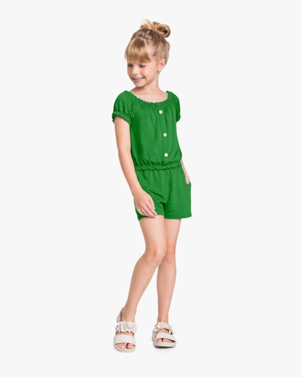 Conjunto Infantil Menina com Blusa e Shorts em Viscose - Kely Kety - Online