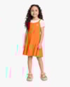 Conjunto Infantil Menina com Blusa e Vestido - Kely Kety - Natural-ea94fbd1-fa15-4ba7-86c5-c7421e98cb2d