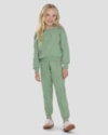 Conjunto Infantil Menina com Blusão e Calça em Moletom - Kely Kety - Verde-d1c92236-0811-4463-9765-557f3ee42f92