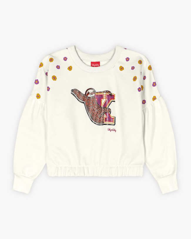 Conjunto Infantil Menina com Blusão Estampa Lantejoula - Kely Kety - Natural-10-8cf39f83-1460-4ef4-9d2f-e81ba5c002d9