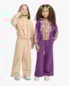 Conjunto Infantil Menina com Jaqueta Estampada Kely Kety - Bege-965bf59d-53f5-4e2d-badc-56622c326179