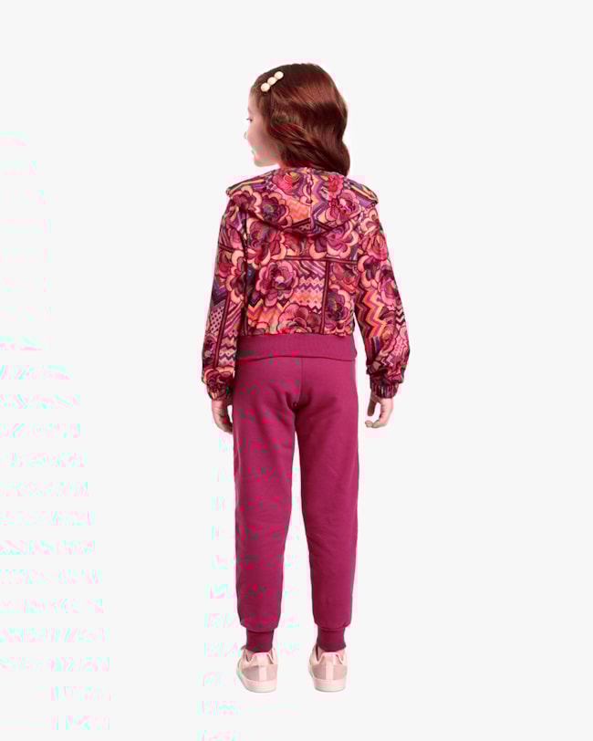 Conjunto Infantil Menina com Jaqueta Estampada - Kely Kety - Rosa Caramelo-a4c3bc53-4bd6-4c9c-b4bb-8e85645449ba