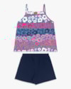 Conjunto Infantil Menina com Regata Estampa Floral - Kely Kety - Surfside-79cf1962-7e69-48cc-a47f-2596c25b6054
