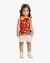 Conjunto Infantil Menina com Regata Estampada - Kely Kety - Tomato-aeb5347b-3e50-457f-88d4-786b4471cc1c