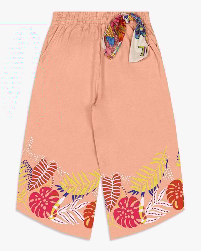 Conjunto Infantil Menina Cropped e Calça Pantacourt – Kely Kety - Natural-20f9f9a9-52b0-47ff-a006-1e69a0d1aea3