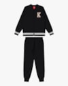 Conjunto Infantil Menina em Moletom Estilo Esportivo - Kely Kety - Preto-8c4b1677-a039-4105-906b-605c087fda92