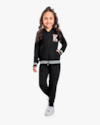 Conjunto Infantil Menina em Moletom Estilo Esportivo - Kely Kety - Preto-fb85907d-9c66-4cd5-bb1c-cdd55e45f30d