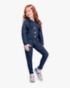 Conjunto Infantil Menina em Moletom Jeans - Kely Kety - Oxford-33c18a80-8032-4e1a-8eec-16c164775424