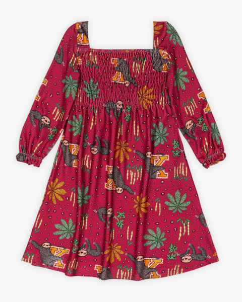 Conjunto Infantil Menina Estampado com Manga Longa - Kely Kety - Wine