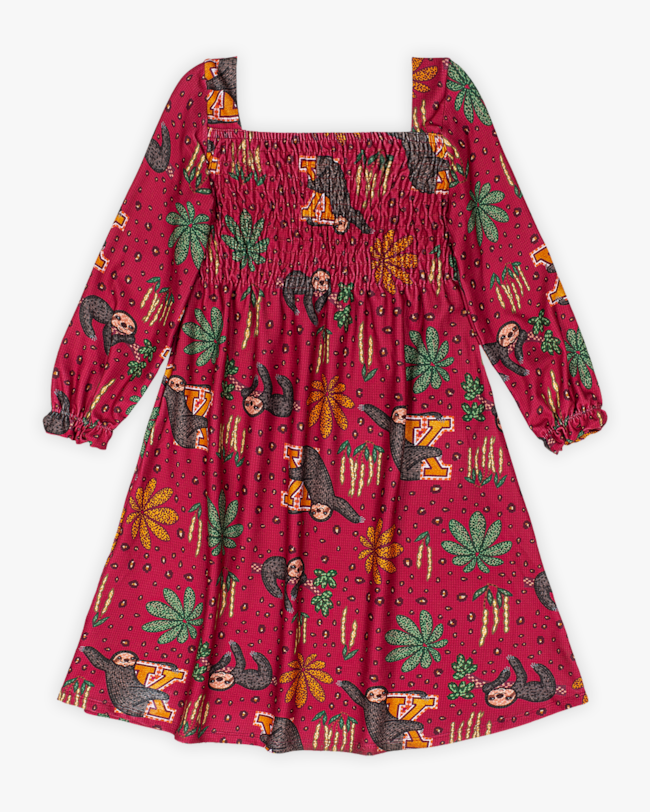 Conjunto Infantil Menina Estampado com Manga Longa - Kely Kety - Wine-e8e67e5a-ec54-4c9c-9366-a2ccbc5a335d