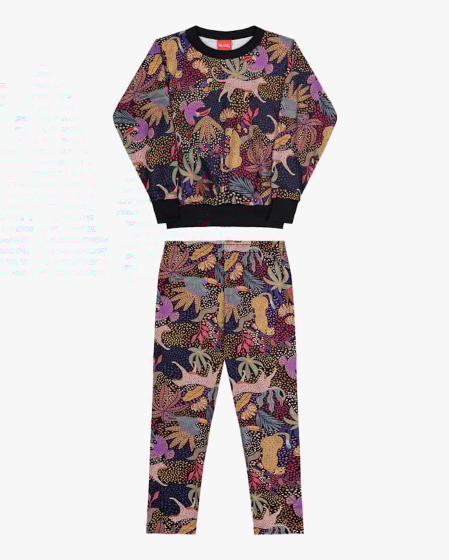 Conjunto Infantil Menina Estampado Kely Kety Preto-9c6461c6-b3df-4266-9229-84f1f70be7e1