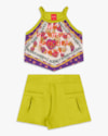 Conjunto Infantil Menina Regata com Estampa e Shorts - Kely Kety - Aspargo-341e79ac-e6b3-4433-8011-c8fc76379c22