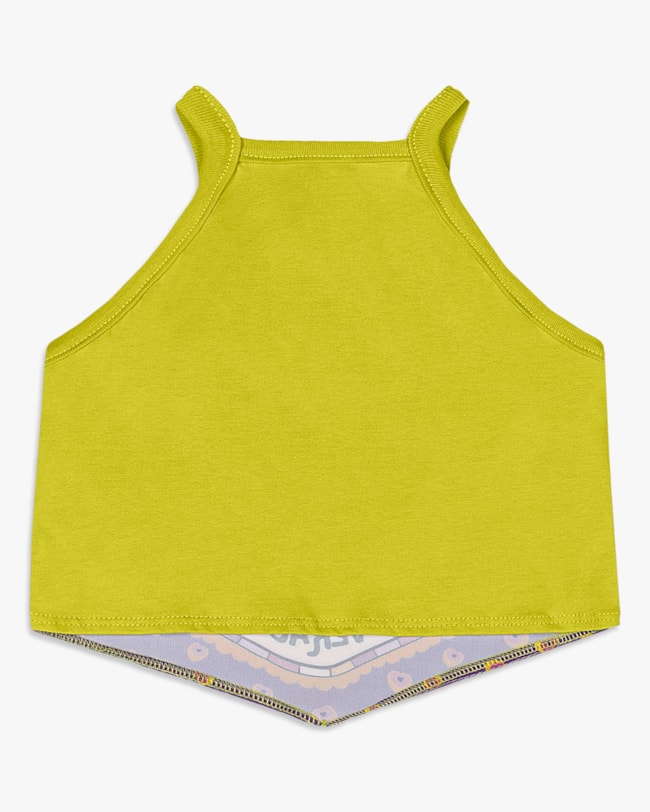 Conjunto Infantil Menina Regata com Estampa e Shorts - Kely Kety - Aspargo-889728e4-573c-49f1-a56a-2d95d1f9b948