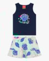 Conjunto Infantil Menina Regata e Saia com Estampa - Kely Kety - Oxford-32abf69a-1fe8-48ee-85f5-dfc65e4cbae4