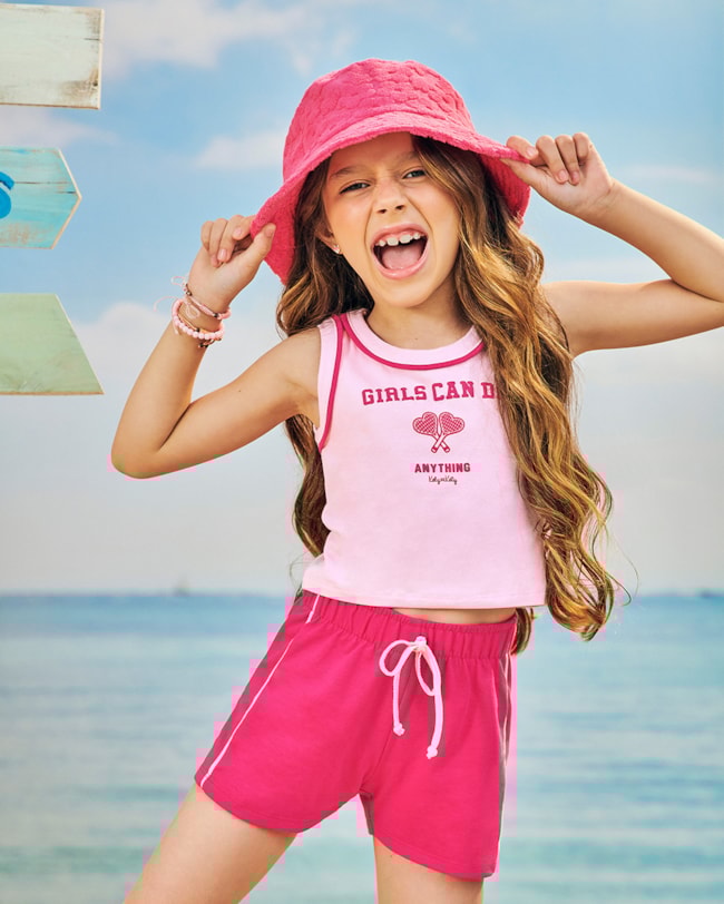 Conjunto Infantil Menina Regata e Shorts - Kely Kety - Astral-d05c64a3-c96f-493f-89f3-d6d41016a314