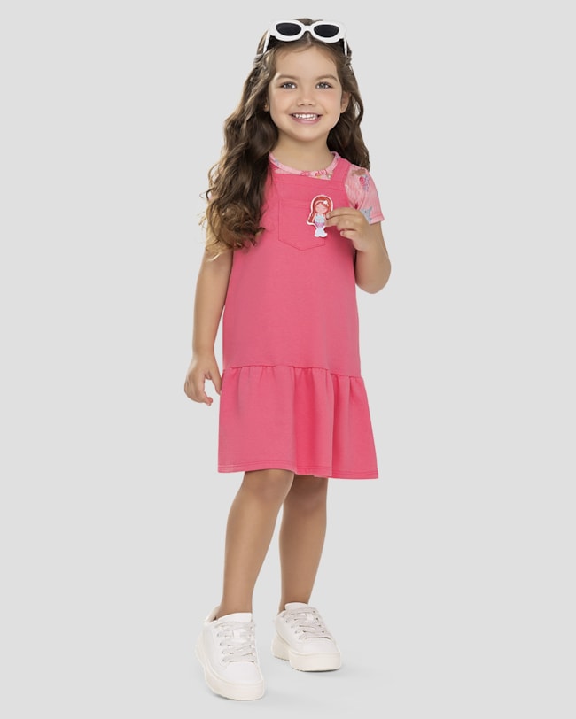 Conjunto Infantil Menina Salopete e Blusa Kely Kety Rosa-31a0bffc-d0a8-4bc6-9690-20ef3e5c3d4f