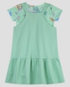 Conjunto Infantil Menina Salopete e Blusa Kely Kety Verde-96801591-46ad-4bee-b578-9fef6cb66dd2