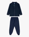 Conjunto Infantil Meninio com Jaqueta em Moletom Bouclê - ReiRex - Azul-634d20b2-55f2-45df-88f0-1f5bd9d19ee4