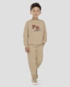 Conjunto Infantil Menino Blusão Bordado e Calça - ReiRex - Bege-19bc6660-eb68-43f8-8479-0c00f9fbe3bd