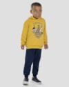 Conjunto Infantil Menino Blusão com Capuz e Calça - ReiRex - Amarelo-b9dd1273-faec-4721-84f1-c27d9e3f0d62