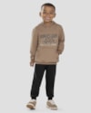 Conjunto Infantil Menino Blusão com Capuz e Calça - ReiRex - Marrom-40e414f8-f424-437a-b770-a8b6fbd0b6c6