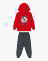 Conjunto Infantil Menino Blusão com Estampa e Calça - ReiRex - Vermelho-eae077cd-2b9e-4f1a-912d-8501dbe43087