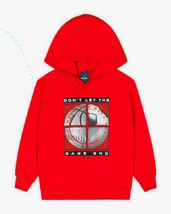 Conjunto Infantil Menino Blusão com Estampa e Calça - ReiRex - Vermelho-d2197c84-5960-4506-aa58-8df8dd7af597