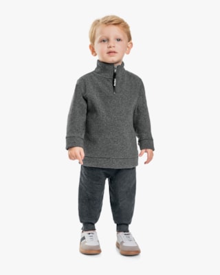 Conjunto Infantil Menino Blusão com Zíper e Calça Moletom - ReiRex - Iron-01