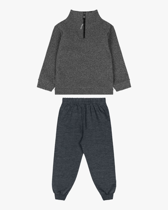 Conjunto Infantil Menino Blusão com Zíper e Calça Moletom - ReiRex - Iron-efe4a5ca-2f80-4bec-840b-e4bddaf1de99