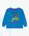 Conjunto Infantil Menino Blusão e Calça Dinossauro - ReiRex - Blue-b1306062-682d-459a-b213-82507680471f