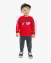 Conjunto Infantil Menino Blusão e Calça em Moletom - ReiRex - Tomato-01-c7a75628-7a7d-42f2-bae4-6e238f766e54