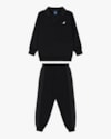 Conjunto Infantil Menino Blusão e Calça em Moletom Sarjado - ReiRex - Preto-c8ff7513-2a0a-4cd6-91bc-e92c2773a0ee