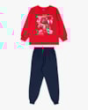 Conjunto Infantil Menino Blusão e Calça Estampa Gamer - ReiRex - Vermelho-c1c4d2bb-c2e1-46f2-a137-81b7552f1ea8