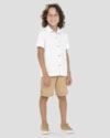 Conjunto Infantil Menino Camisa e Bermuda em Linho ReiRex Branco-8a36afac-e362-46e3-a76b-294dcd343779