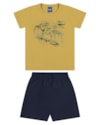Conjunto Infantil Menino Camiseta e Bermuda ReiRex-24b28016-260c-44d8-8320-6649ddb9dbcd