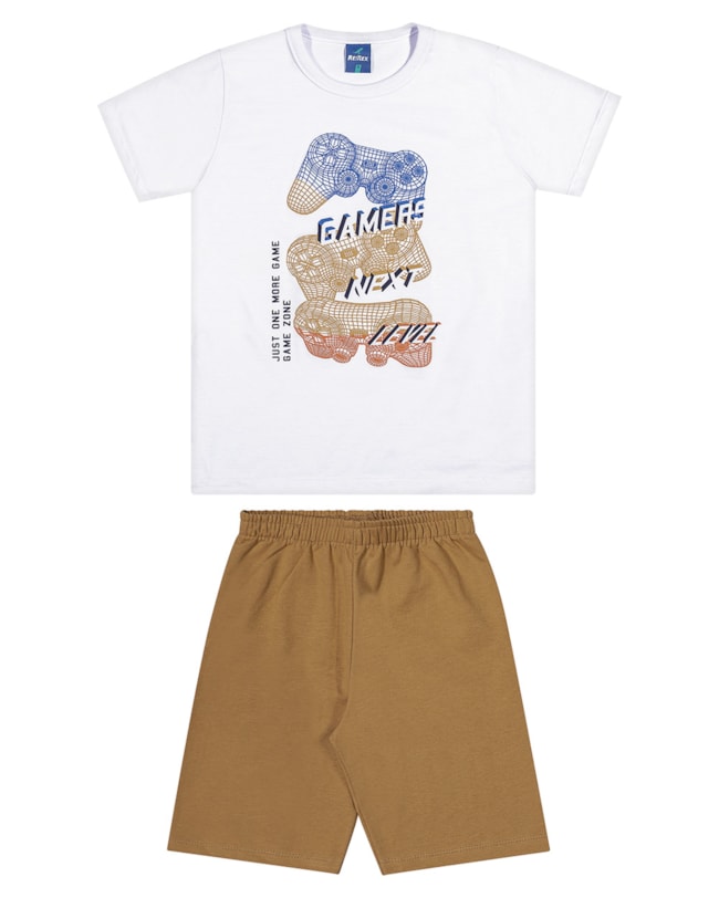 Conjunto Infantil Menino Camiseta e Bermuda ReiRex-8042b1dd-fc32-4262-be4f-b80faed92f27