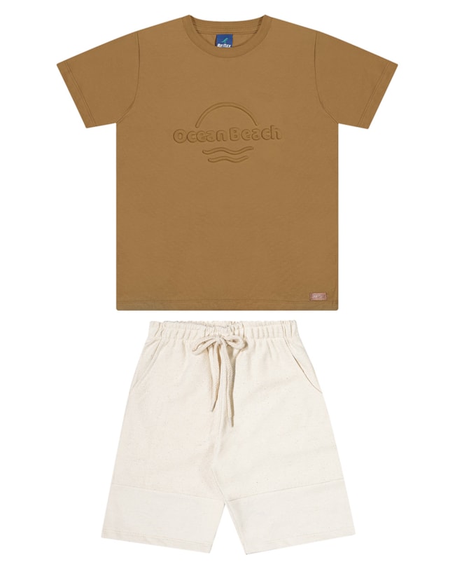 Conjunto Infantil Menino Camiseta e Bermuda ReiRex-09f964f7-6d34-4541-9a15-97ae311bdef1