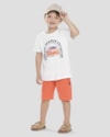 Conjunto Infantil Menino Camiseta e Bermuda ReiRex Branco-49bbfa0f-09dc-497a-8895-952560986bdb