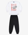 Conjunto Infantil Menino Camiseta e Calça ReiRex - Branco-8d767c85-db5f-4de2-bfc8-4f070dcf32c4