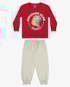 Conjunto Infantil Menino Camiseta e Calça ReiRex - Vermelho-f6f86516-3fd6-4291-a93c-47e3dc8ac32a
