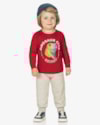 Conjunto Infantil Menino Camiseta e Calça ReiRex - Vermelho-e484d606-bd21-4384-ba39-63873abb460b