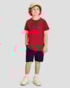 Conjunto Infantil Menino Camiseta Estampa 3D e Bermuda - ReiRex - Tomato-45920601-dc34-4227-a0e2-13c2a67c49b7