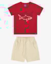 Conjunto Infantil Menino Camiseta Estampa Relevo e Bermuda - ReiRex - Tomato-c5cdbb31-2c1e-4028-961f-aa2ab8dc9257