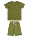 Conjunto Infantil Menino Camiseta Folhagens e Bermuda ReiRex-56649e67-05f9-4d07-8236-d1b497b02f33