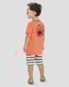 Conjunto Infantil Menino com Bermuda Listrada ReiRex Laranja-8b850bc1-f9ff-4496-8083-a99bd7396a1f