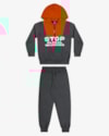 Conjunto Infantil Menino com Blusão e Calça ReiRex - Cinza-da58cf70-5c12-4d45-9524-41edda556bdc