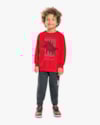 Conjunto Infantil Menino com Blusão Estampa Dinossauro - ReiRex - Tomato-bd66c7f2-f990-4256-a108-f95c3bf81221